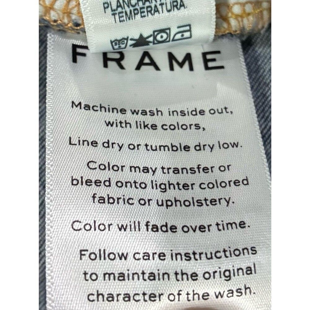 FRAME Le Skinny de Jeanne “Dame” Dark Indigo Wash Skinny Jeans Size 28x27 LNWT - Picture 10 of 12
